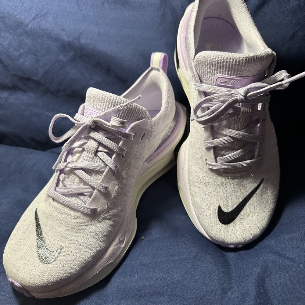 Nike ZoomX Invincble Run FK 3 Womens Size 7 Purple & Silver Shoes